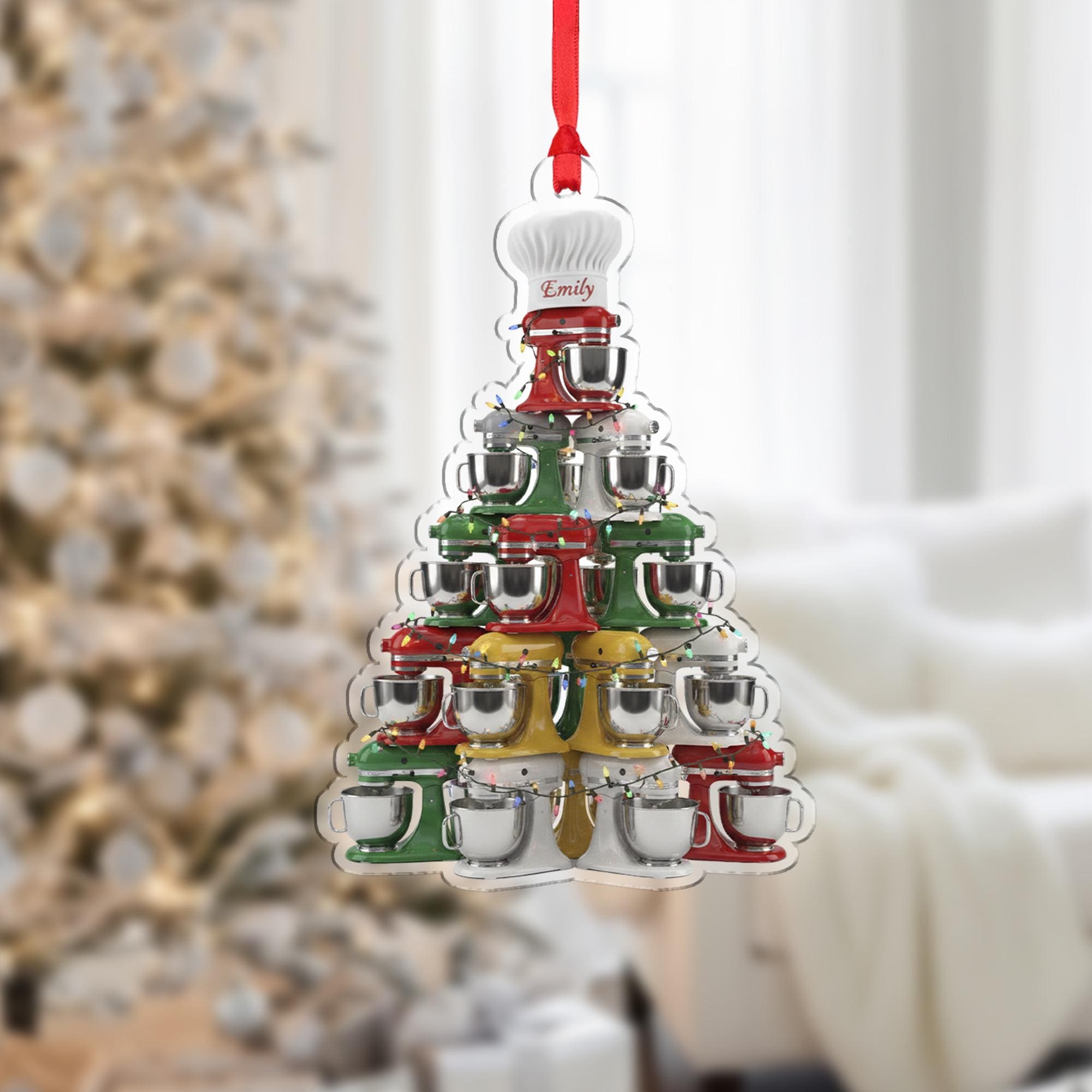 Personalized Stand Mixer Christmas Ornament: Baker Gift, Chef Kitchen Decor