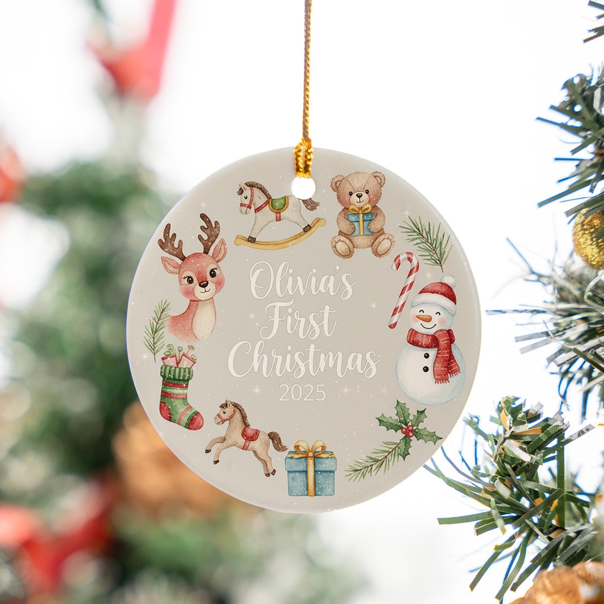 Baby’s First Christmas Ornament 2025: Personalized Newborn Holiday Keepsake
