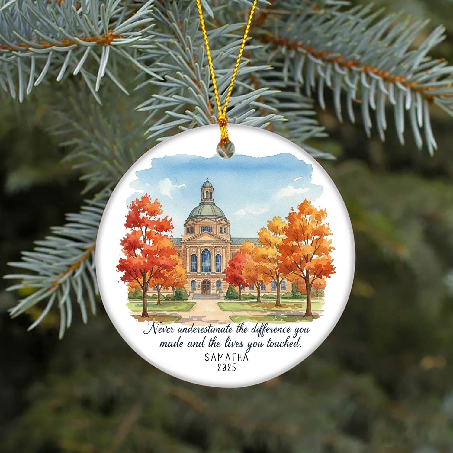 Personalized Retirement Ornament: Farewell Gift for Coworker or Boss