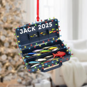 Personalized Fishing Tackle Box Ornament | Unique Angler Gift Christmas Keepsake