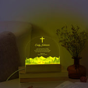 Personalized Baptism Night Light with Prayer - Custom Christian Baby Gift