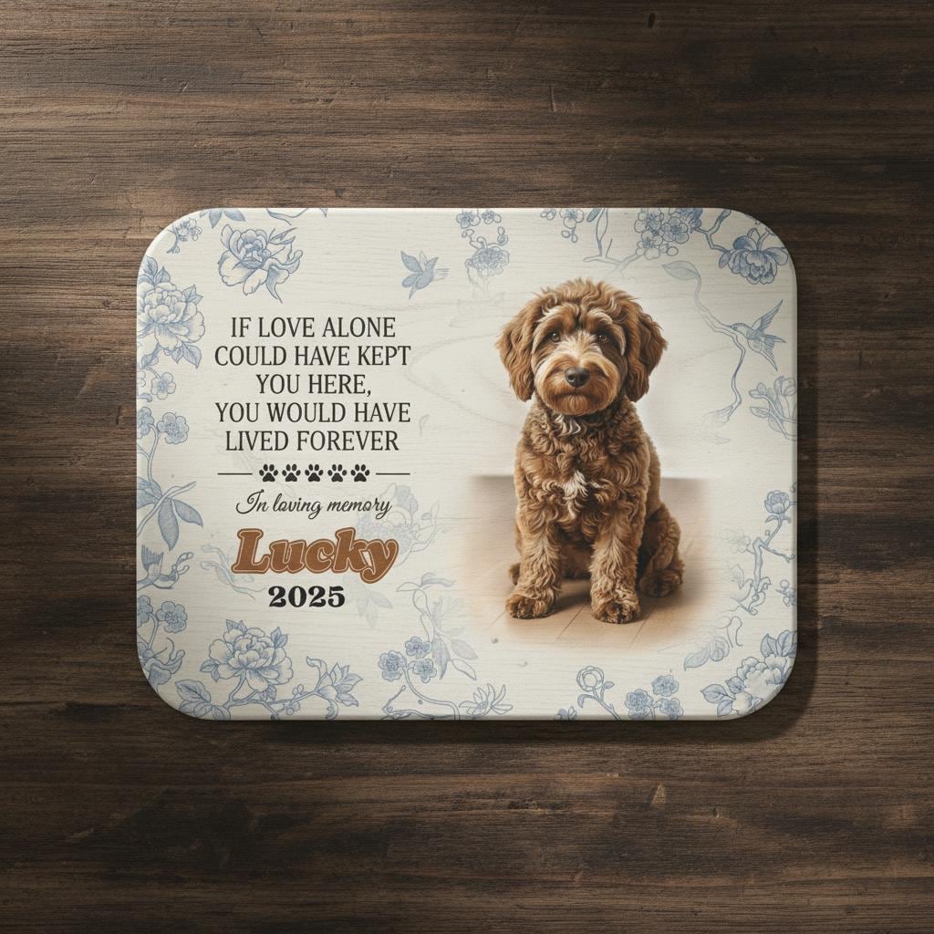 Personalized Dog Memorial Wood Sign: Custom Photo Plaque, Remembrance Wall Decor, Sympathy Quote