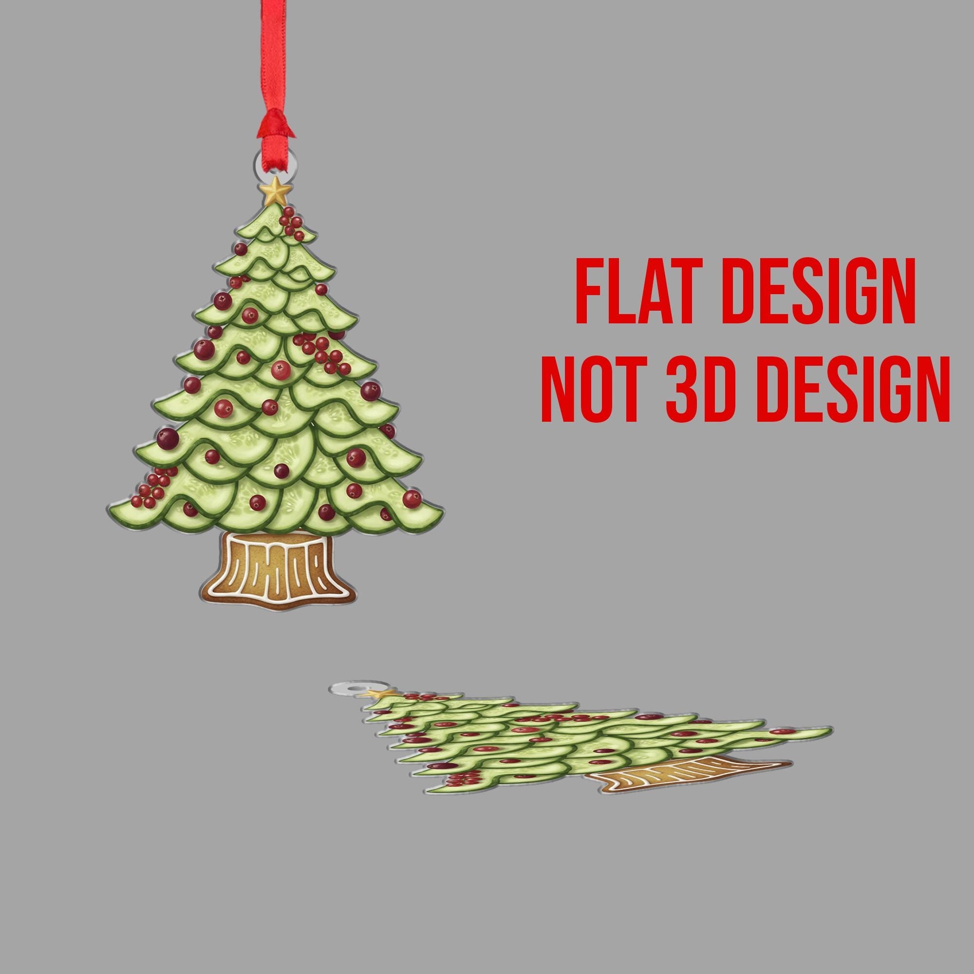 Christmas Tree Ornament – Cucumber Berry Gingerbread Holiday Decoration