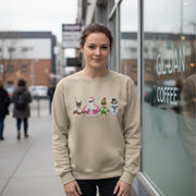 Christmas Squad Sweatshirt: Cool Santa, Elf, Reindeer, Snowman Crewneck