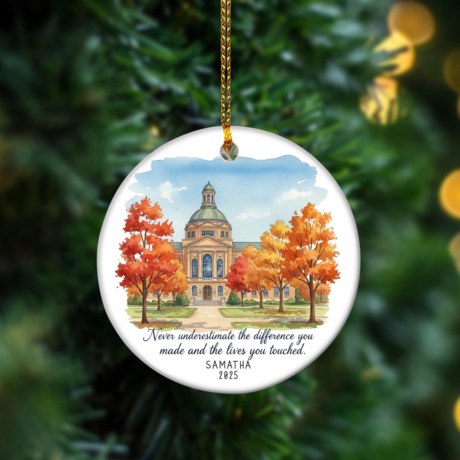 Personalized Retirement Ornament: Farewell Gift for Coworker or Boss