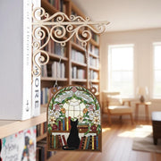 Custom Acrylic Bookshelf Suncatcher Personalized Library Hanging Sign
