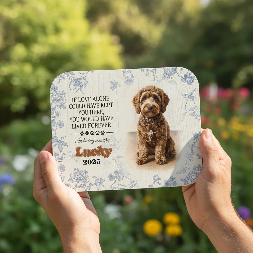 Personalized Dog Memorial Wood Sign: Custom Photo Plaque, Remembrance Wall Decor, Sympathy Quote