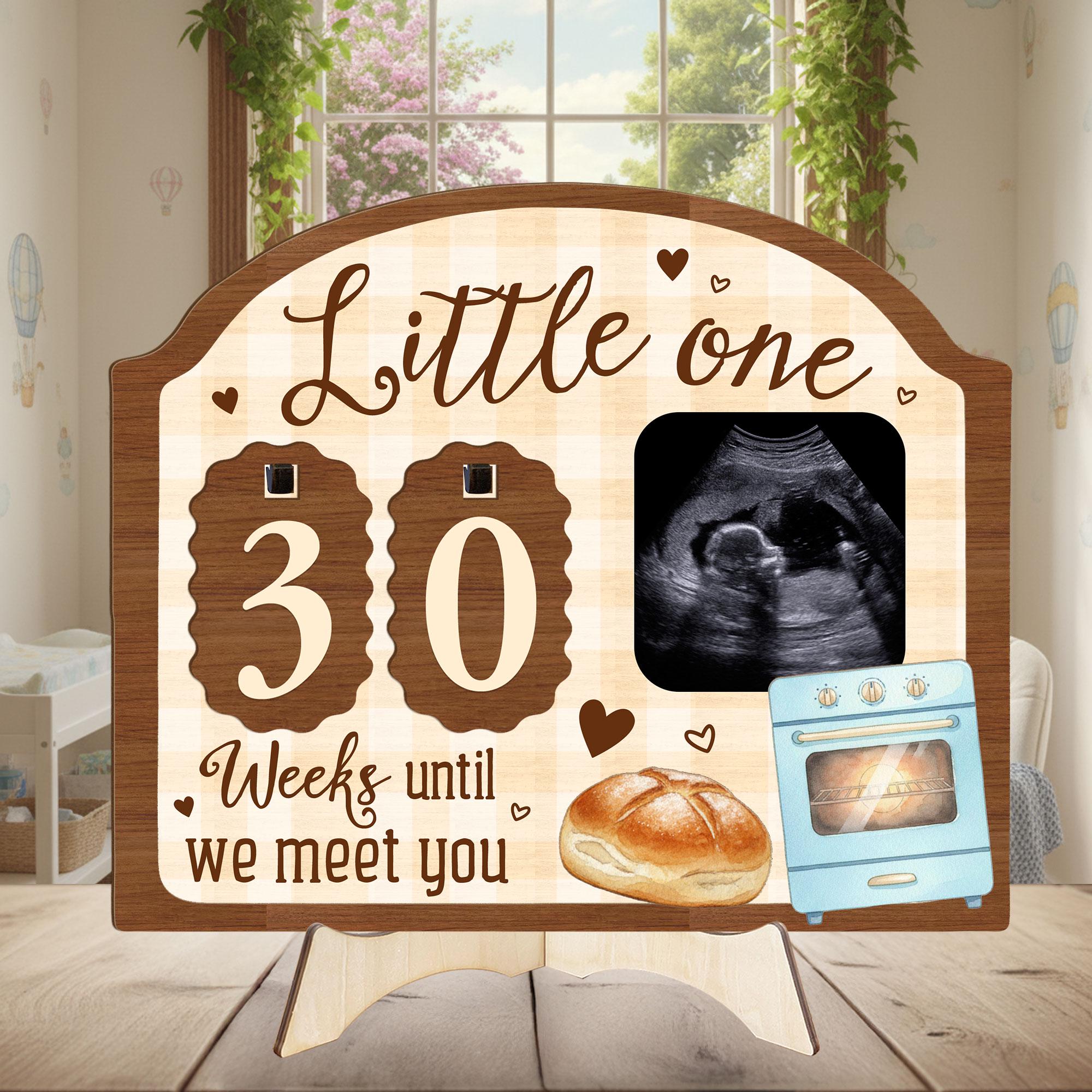 Custom Ultrasound Countdown Gift for Expecting Parents: Kitchen Decor Baby Reveal image 3