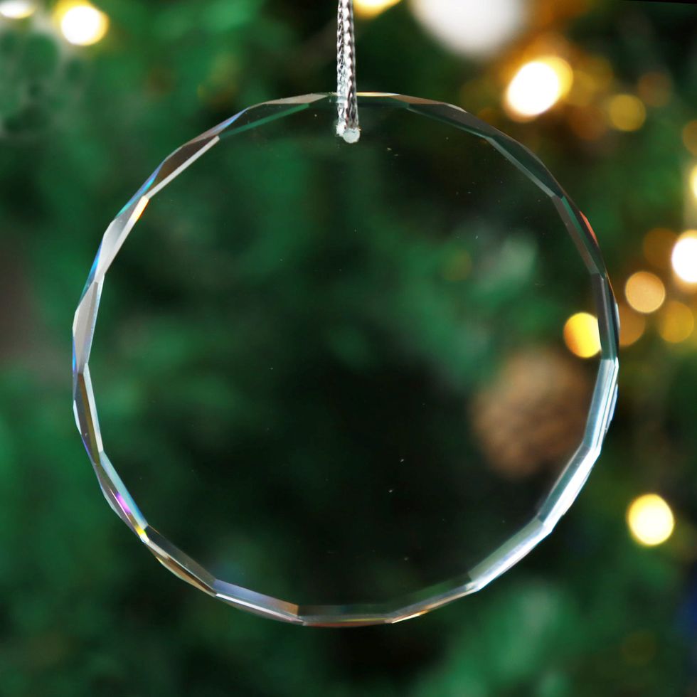 Personalized Cat Christmas Ornament – Custom Name Glass Decoration with Santa Hats and 2025