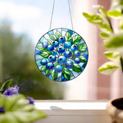 BlueBerry Acrylic Window hanging, Wall Art, acrylic Window Hanging, Bilberry Huckleberry, mothers day gift, Blueberry, Not Suncatcher