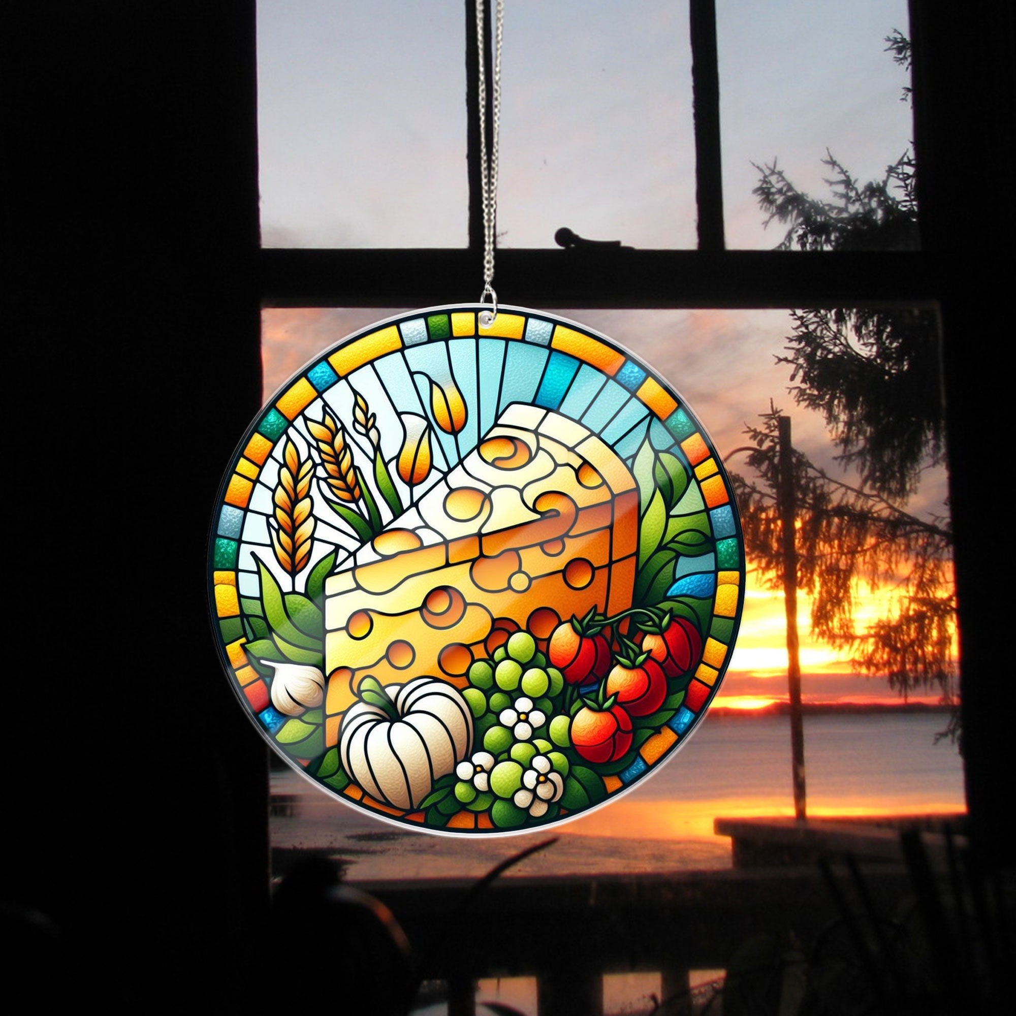 Cheese Acrylic Window Hangings, Cheese  Kitchen cheese window decor, Cheese Lovers Gift