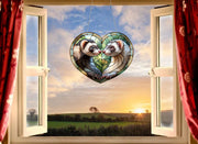 Ferret Couple ACRYLIC window hanging, Ferret Window Hangings, Couple gift, Anniversary gift, Bedroom decor, gift for wife, Not suncatcher