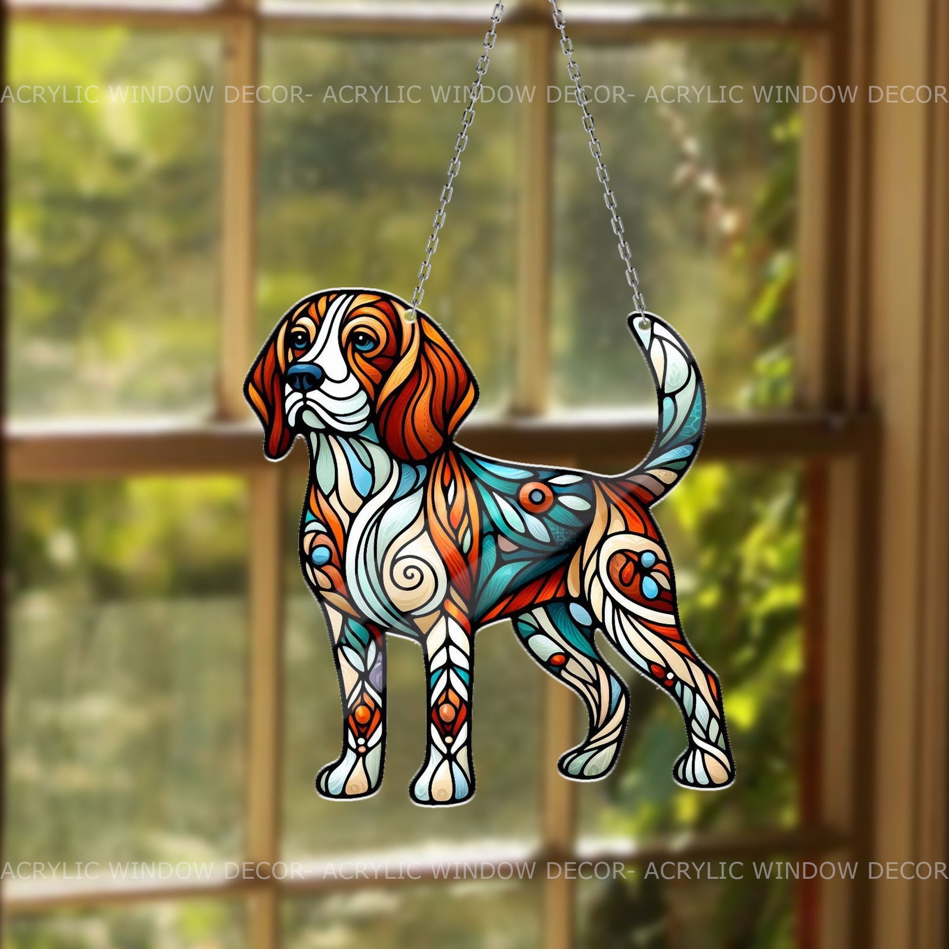 Beagle Window Hanging, Dog Mom Gift, Dog Lover Gift, Beagle ACRYLIC Window Hanging, Beagle Lover Gift, NOT SUNCATCHER