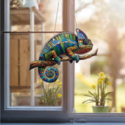 Chameleon ACRYLIC Window Hanging, Colorful Chameleon Decor, Animal Home Decor, Animal Gift, Animal Lover Gift, Yard Decor, New Home Gift