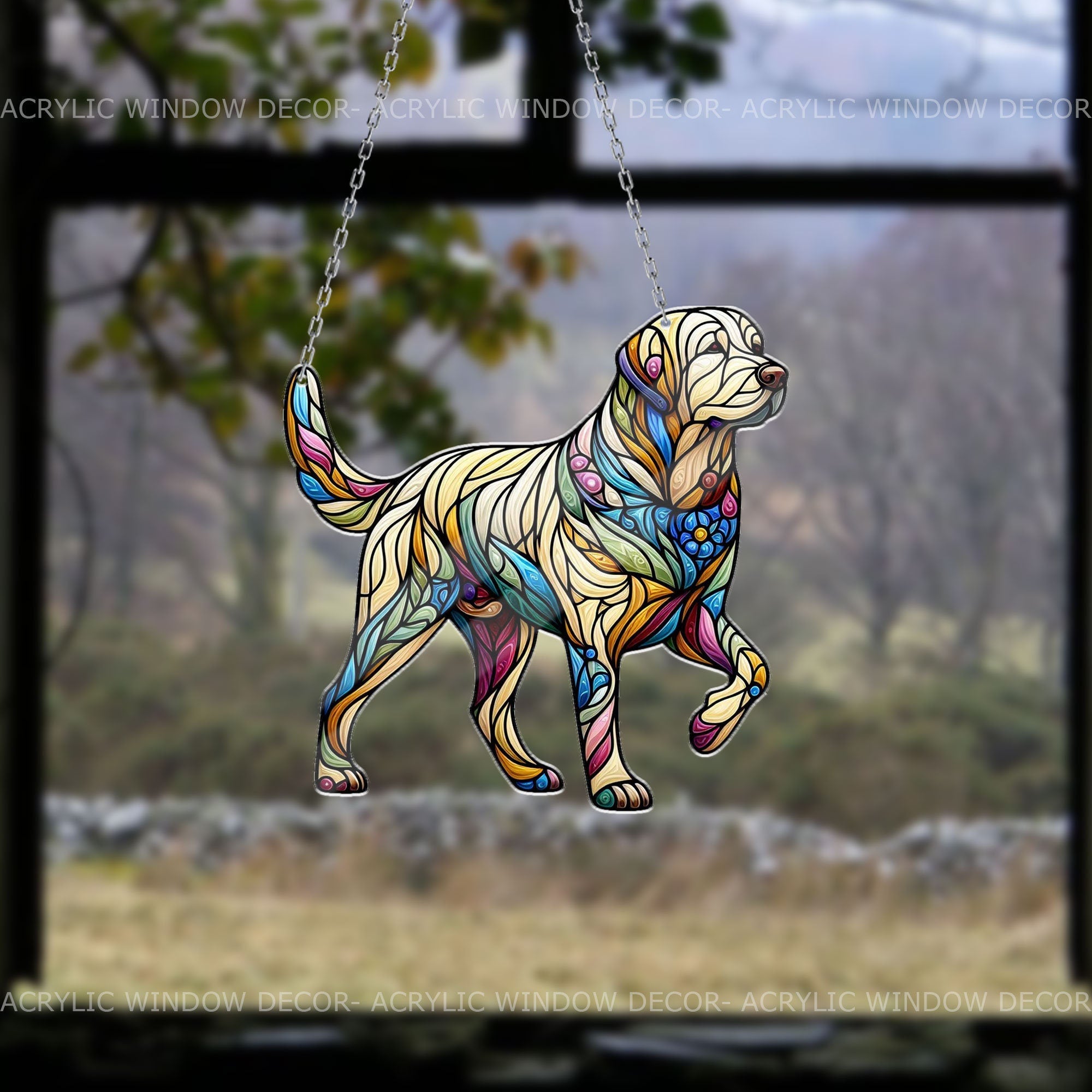 Labrador Retriever Window Hanging, Dog Mom Gift, Dog Lover Gift, Labrador ACRYLIC Window Hanging, Labrador Retriever Acrylic Home Decor