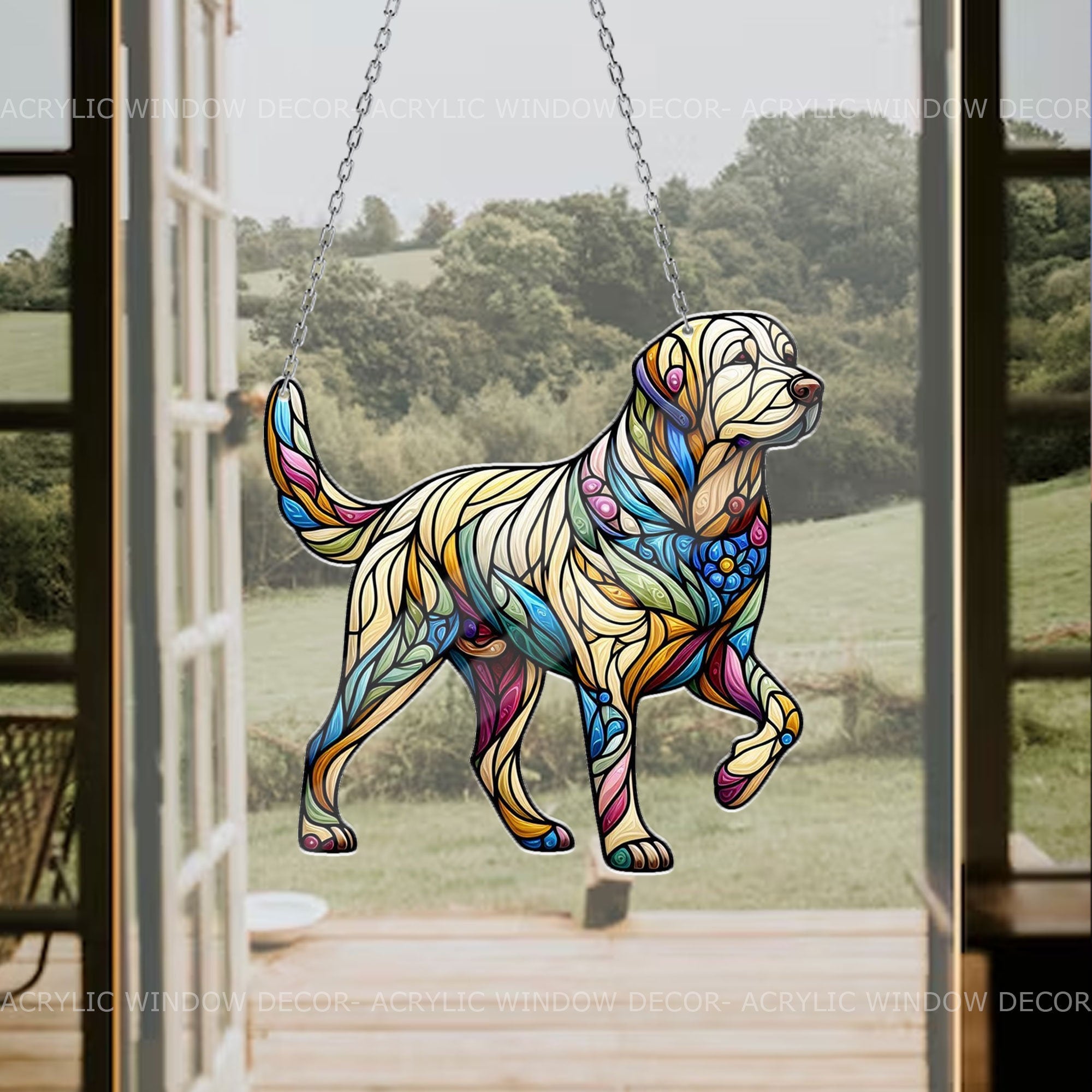 Labrador Retriever Window Hanging, Dog Mom Gift, Dog Lover Gift, Labrador ACRYLIC Window Hanging, Labrador Retriever Acrylic Home Decor