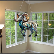 Bighorn Sheep Acrylic Window Hangings, Bighorn Sheep lovers gift, NOT SUNCATCHER, Hunting Gift, Hunter, Nature Art, Wild Animal Home Decor