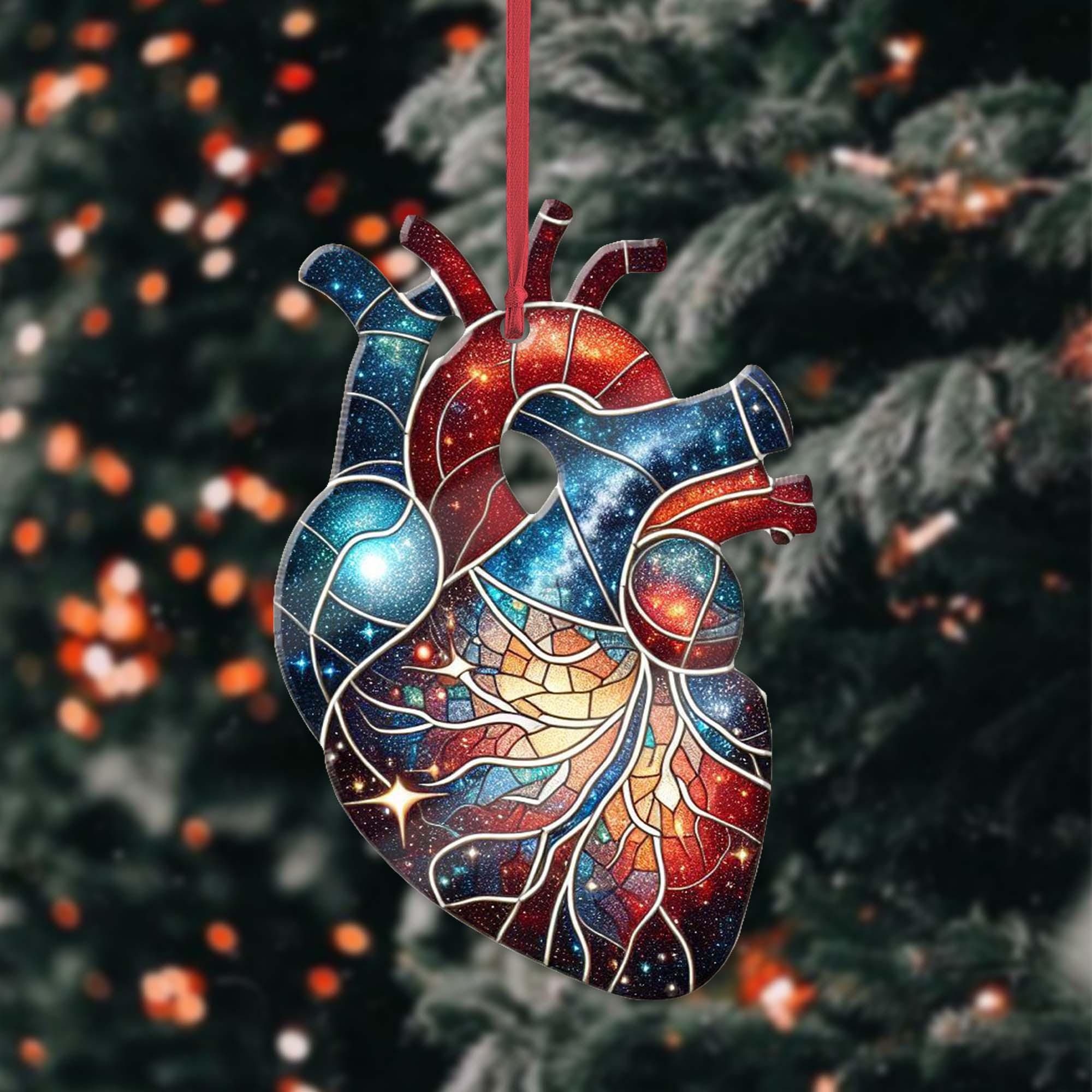 Aesthetic Anatomical Heart Christmas ornament, Doctor surgeon nurse, Medical student Gift, Heart Surgeon gift, Medical professional gift