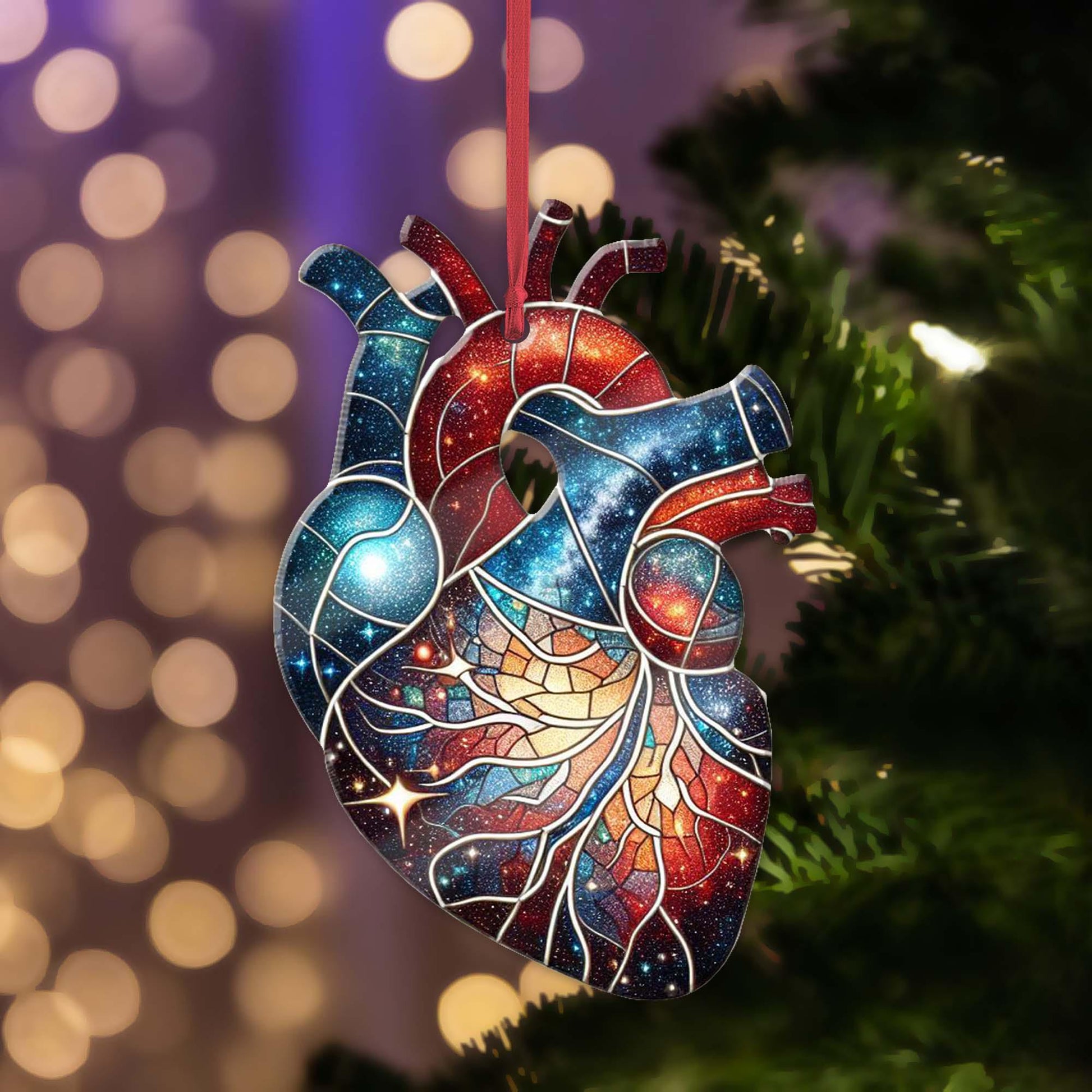 Aesthetic Anatomical Heart Christmas ornament, Doctor surgeon nurse, Medical student Gift, Heart Surgeon gift, Medical professional gift