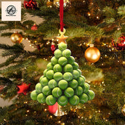 Tennis Christmas Tree 2D FLAT Ornament, Tennis Ornament, Sports Christmas Ornament, Gift For Tennis Players, Christmas Home Decor, Xmas Gift