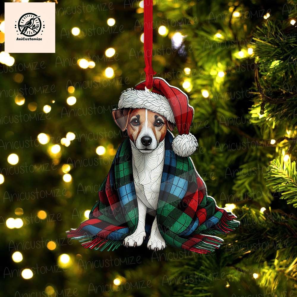 Jack Russell Terrier Christmas Ornament, Dog Decor, Funny Xmas Animal Decor, Animal Lover Decor, Animal Gift,Jack Russell Terrier Gift
