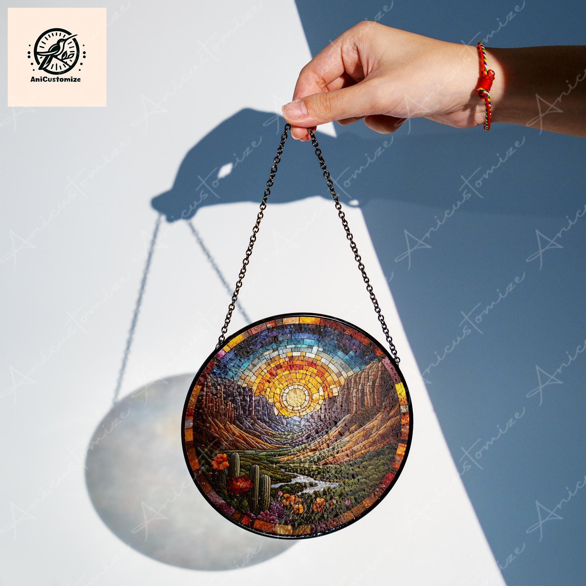 Big Bend National Park GLASS, National Park Suncatcher, Big Bend Texas Gift, Christmas Gift, Home Decor, Travel Gift Ornament, Tourist
