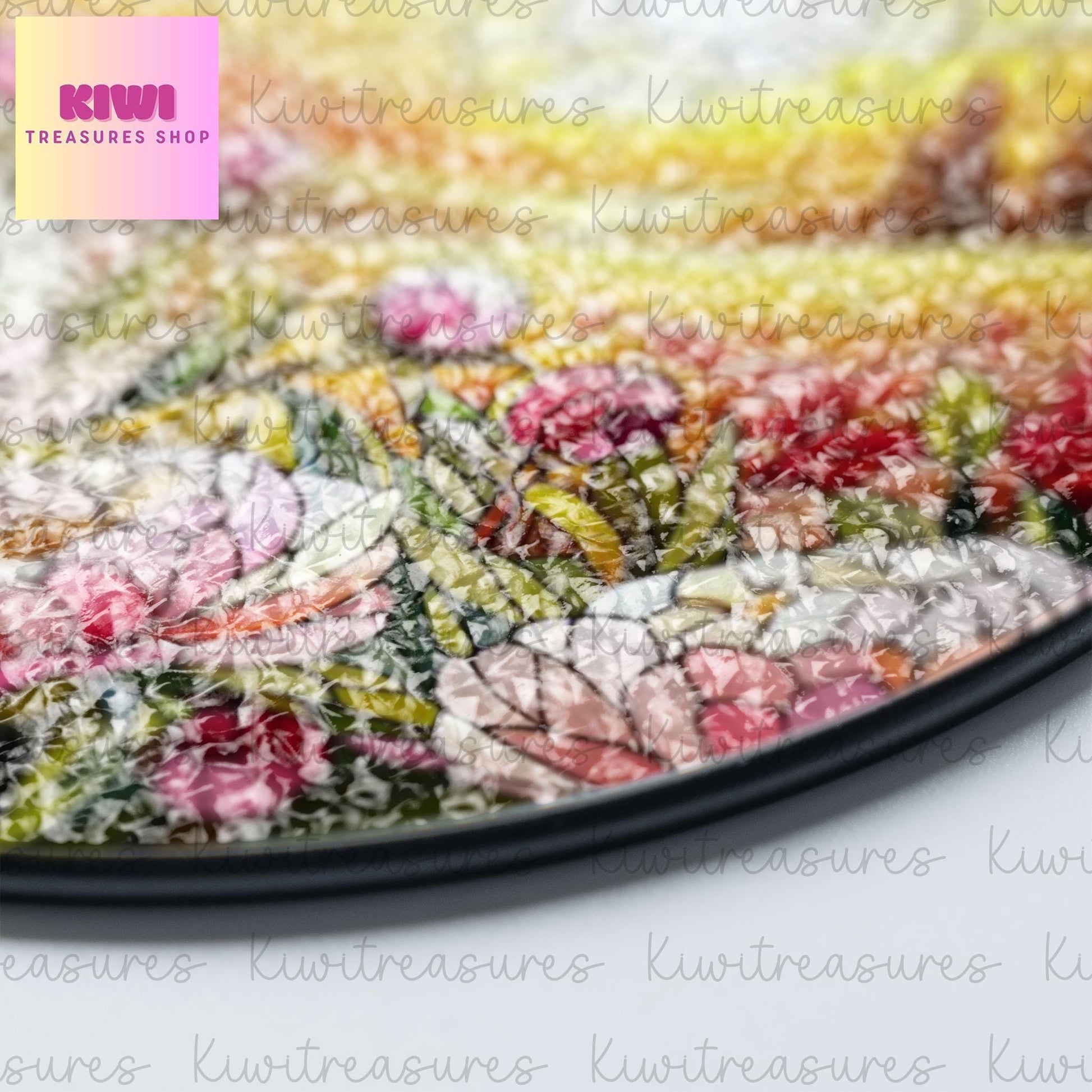 Peony Flower GLASS Suncatcher Hanging, Birth Month Flower glass, Window hanging, Peonies field sunset, November birthday