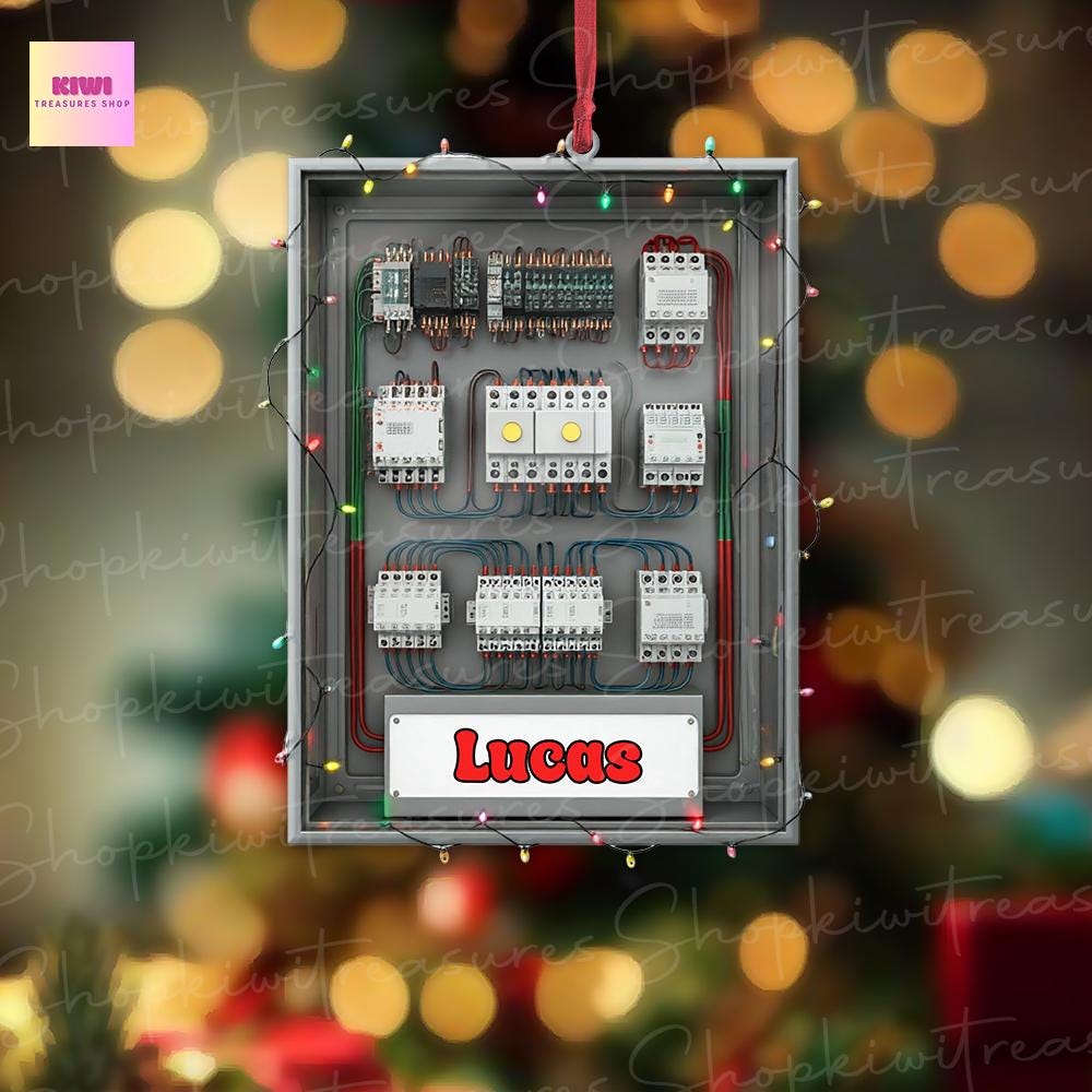 Personalized Electrical engineering  Panel ornament, 2d Flat ornament, Engineering Mechanic Tools Set, gift for him, Electrician Tool
