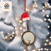 2D FLAT Personalized Banjo Ornament Decor, Banjo Artist Decor,Christmas Banjo Lover, Banjo Artist Gift Idea, Musician Decor,Music Lover Gift