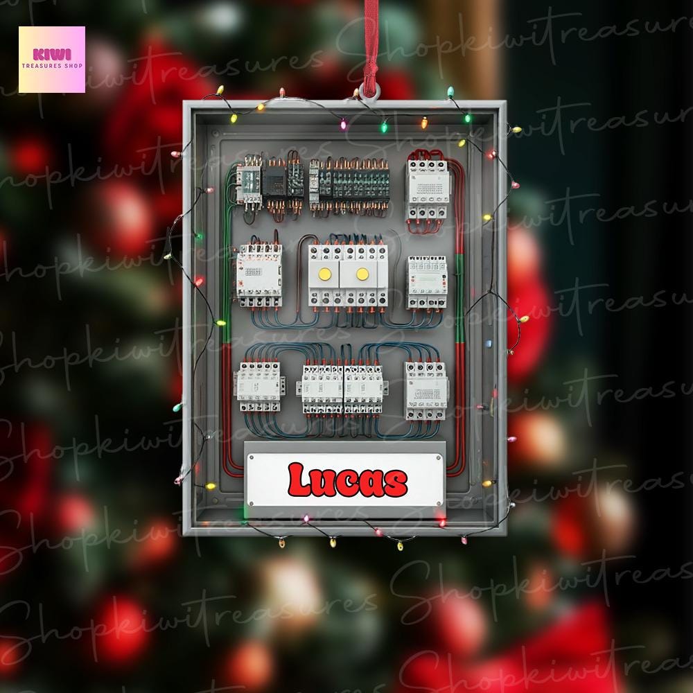 Personalized Electrical engineering  Panel ornament, 2d Flat ornament, Engineering Mechanic Tools Set, gift for him, Electrician Tool