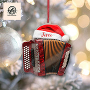 Personalized Accordion 2D FLAT Ornament Decor, Accordion Player Decor, Musician Lover Gift, Musician Decor, Music Lover Gift,Xmas Tree Decor