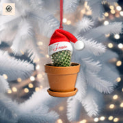 Personalized Cactus Plant 2D FLAT Ornament, Cactus Lover, Christmas Cactus, Cactus Ornament, Plant Gift, Christmas Tree Decor, Xmas Hanging