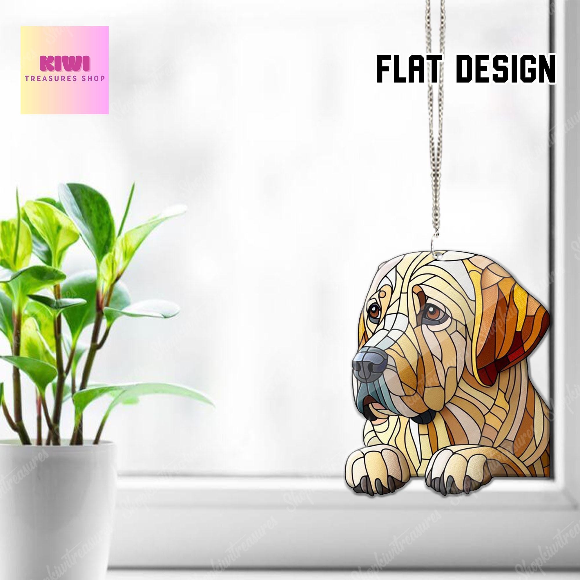 Labrador retriever peeking Acrylic Window Hanging, dog Mom gift, NOT Suncatcher, Cute dog, memorial gift, labrador retriever gift