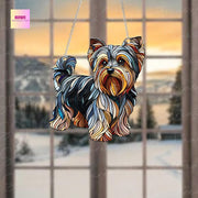 Yorkshire Terrier dog Acrylic Window Hanging, yorkshire terrier dog Mom gift, NOT Suncatcher, Cute dog, memorial gift, dog owner gift