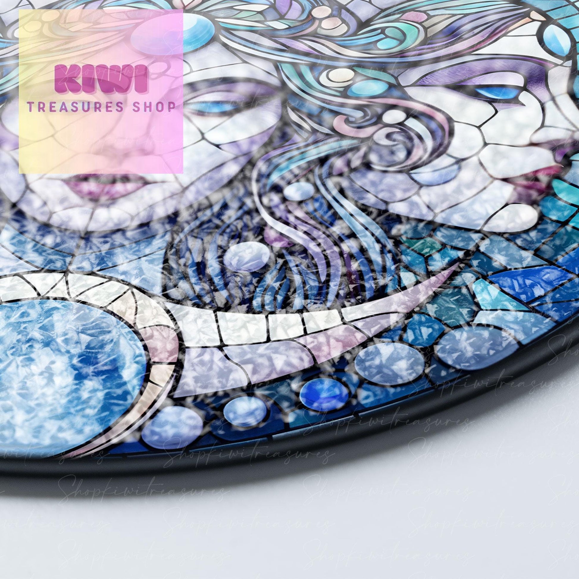 Hekate Glass Suncatcher Triple Goddess Hecate Window Hanging Hekate Home Decoration Gift New Home Gifts Triple Moon, Women gift