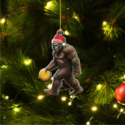 Personalized disc Golf bigfoot FLAT Ornament, 2d Flat golf ornament, Christmas decor, golfer idea gift, disc golf lovergift, gift for dad