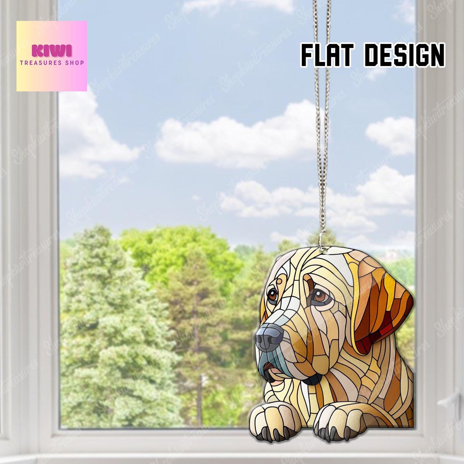 Labrador retriever peeking Acrylic Window Hanging, dog Mom gift, NOT Suncatcher, Cute dog, memorial gift, labrador retriever gift