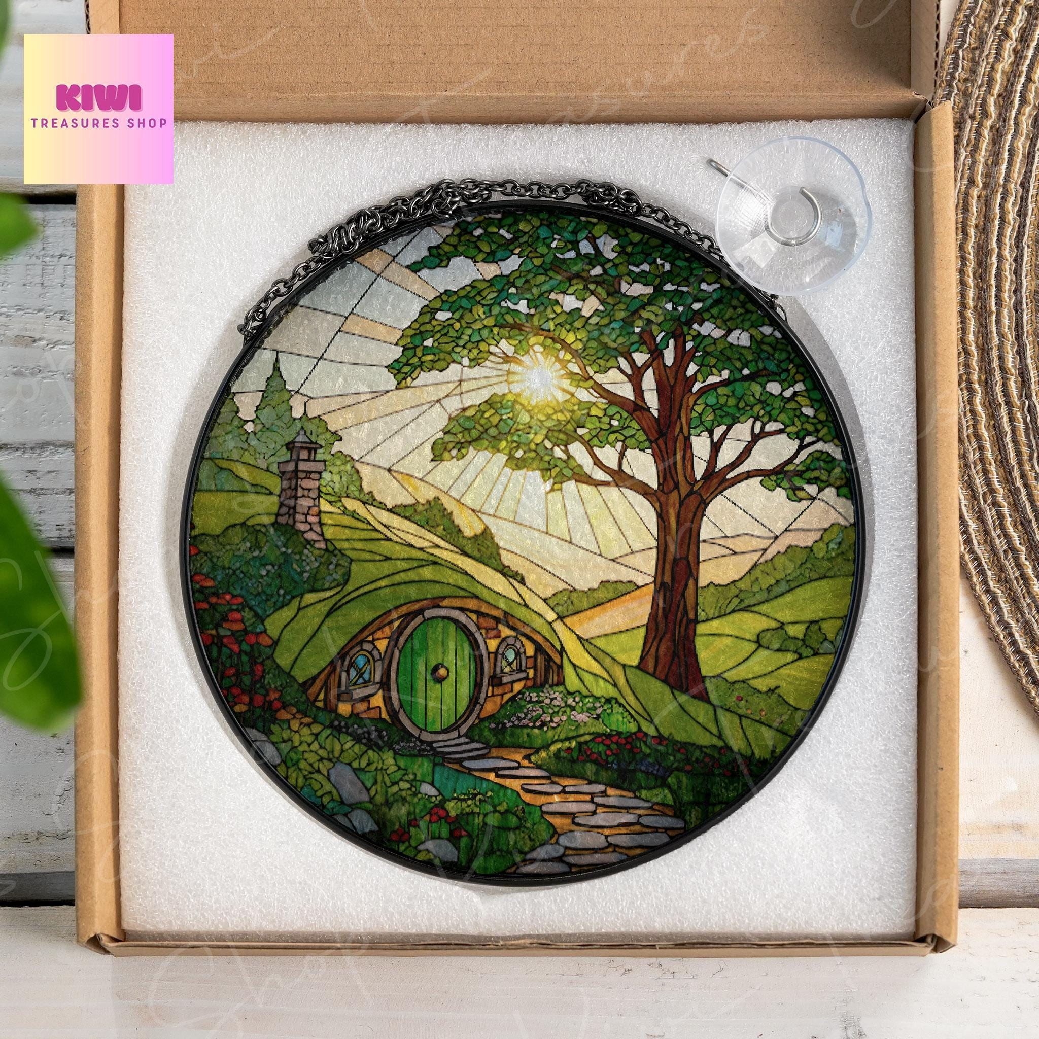 Shire GLASS Suncatcher, Shire Scenery Decor, Countryside Lover Decor, Vintage Lover Decor, England Countryside Decor, Suncatcher Gift