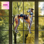 Greyhound Acrylic Window Hanging, dog Mom gift, NOT Suncatcher, greyhound dog, memorial gift, greyhound dog