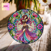 Bellydance Glass SunCatcher Window Hanging belly Dancer gift, BellyDance Home Decoration Gift for BellyDancer