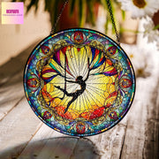 Aerial acrobatics Glass SunCatcher Window Hanging Aerial Dancer gift, Aerial acrobatics hanging window, Housewarming gift, Aerial teacher