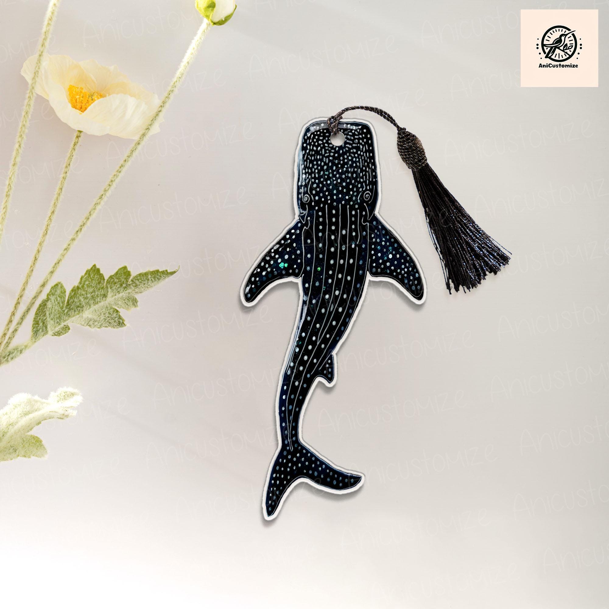 Whale Shark Bookmark Gift, Ocean Bookmark Gift, Book Lover Gift, Bookish Gift, Marine Life Stationery, Reading Lover Gift, Shark Bookmark