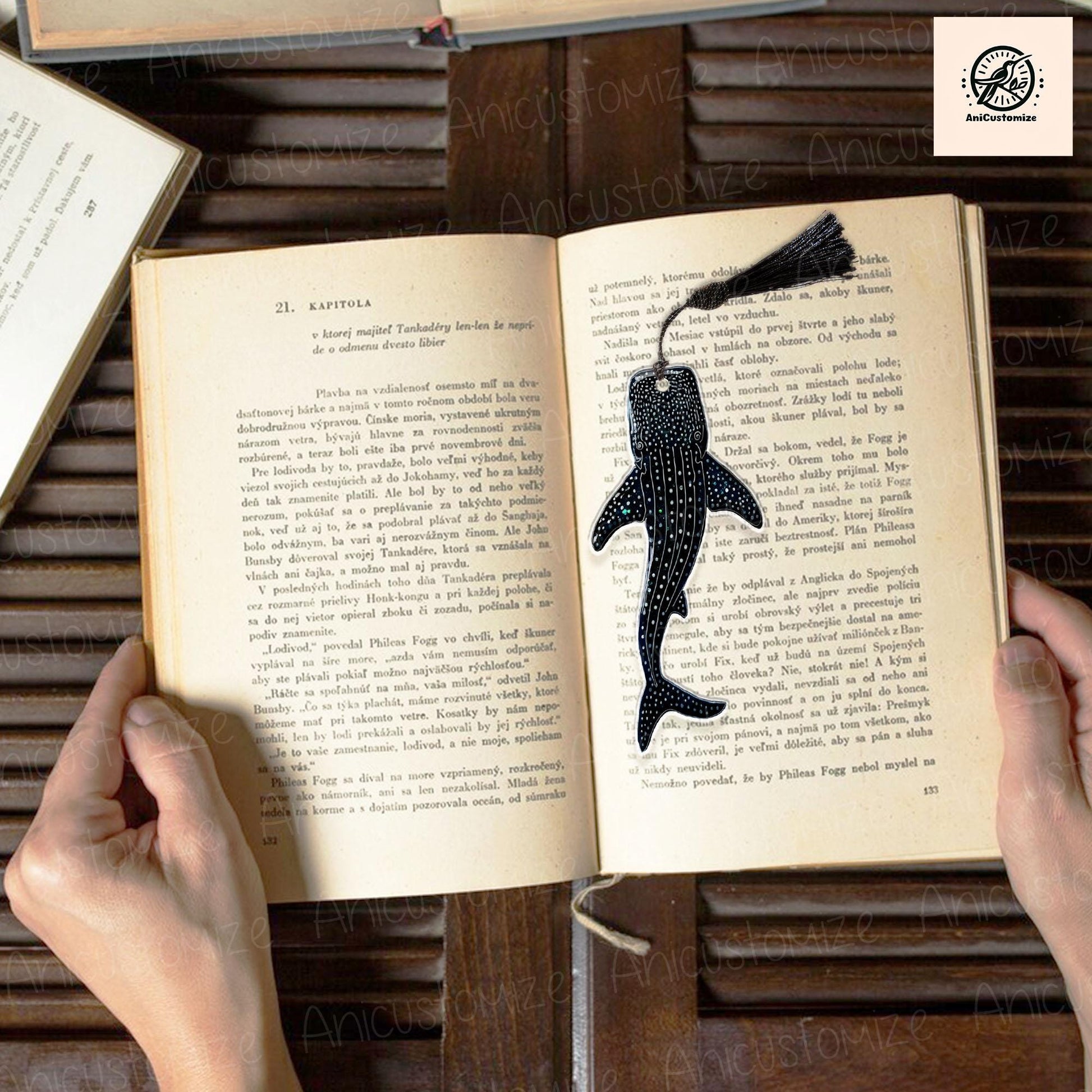 Whale Shark Bookmark Gift, Ocean Bookmark Gift, Book Lover Gift, Bookish Gift, Marine Life Stationery, Reading Lover Gift, Shark Bookmark