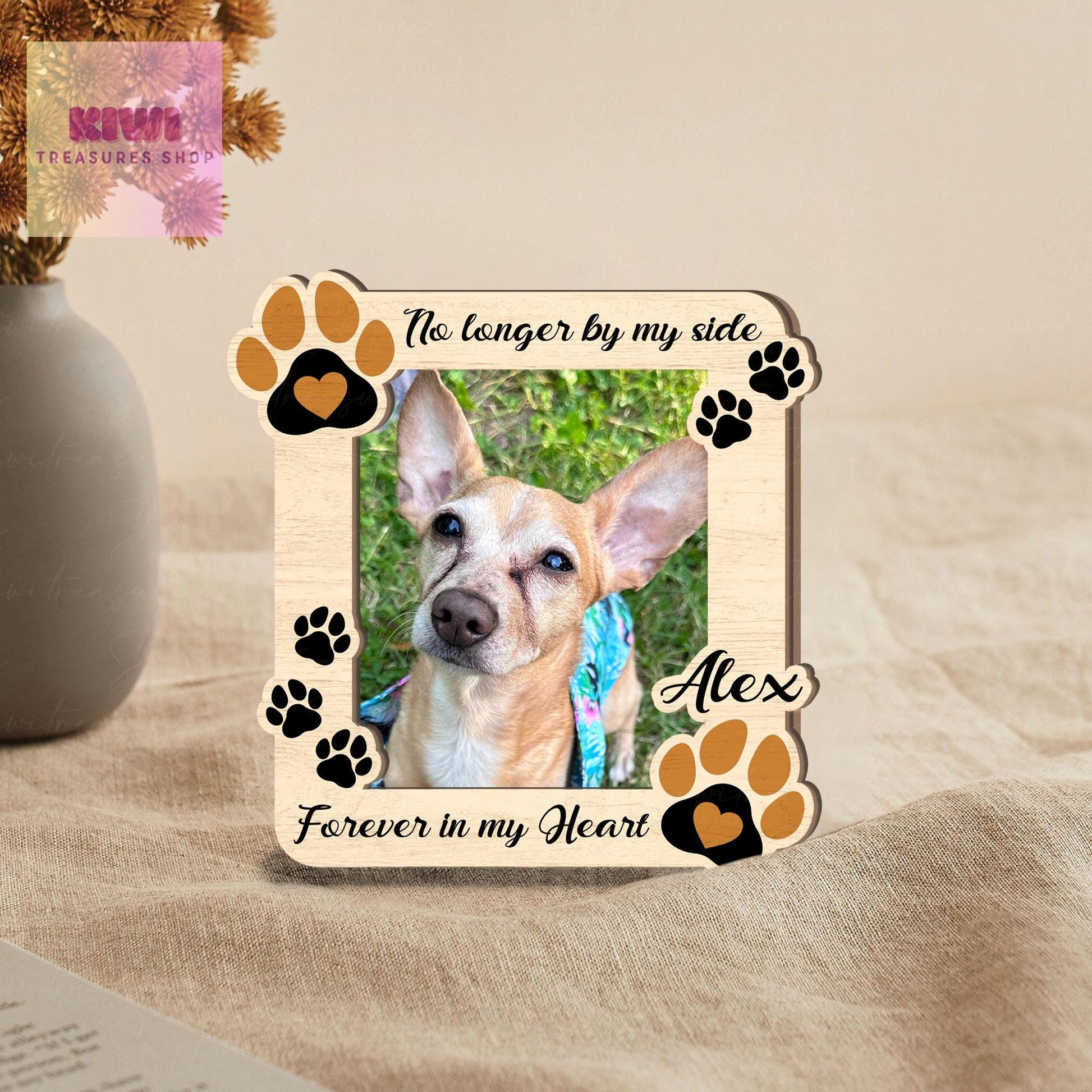 Personalized memorial Photo Dog Car visor clip hanging,forever in my heart visor clip, remembrance gift, Memorial pet Keepsake Gift
