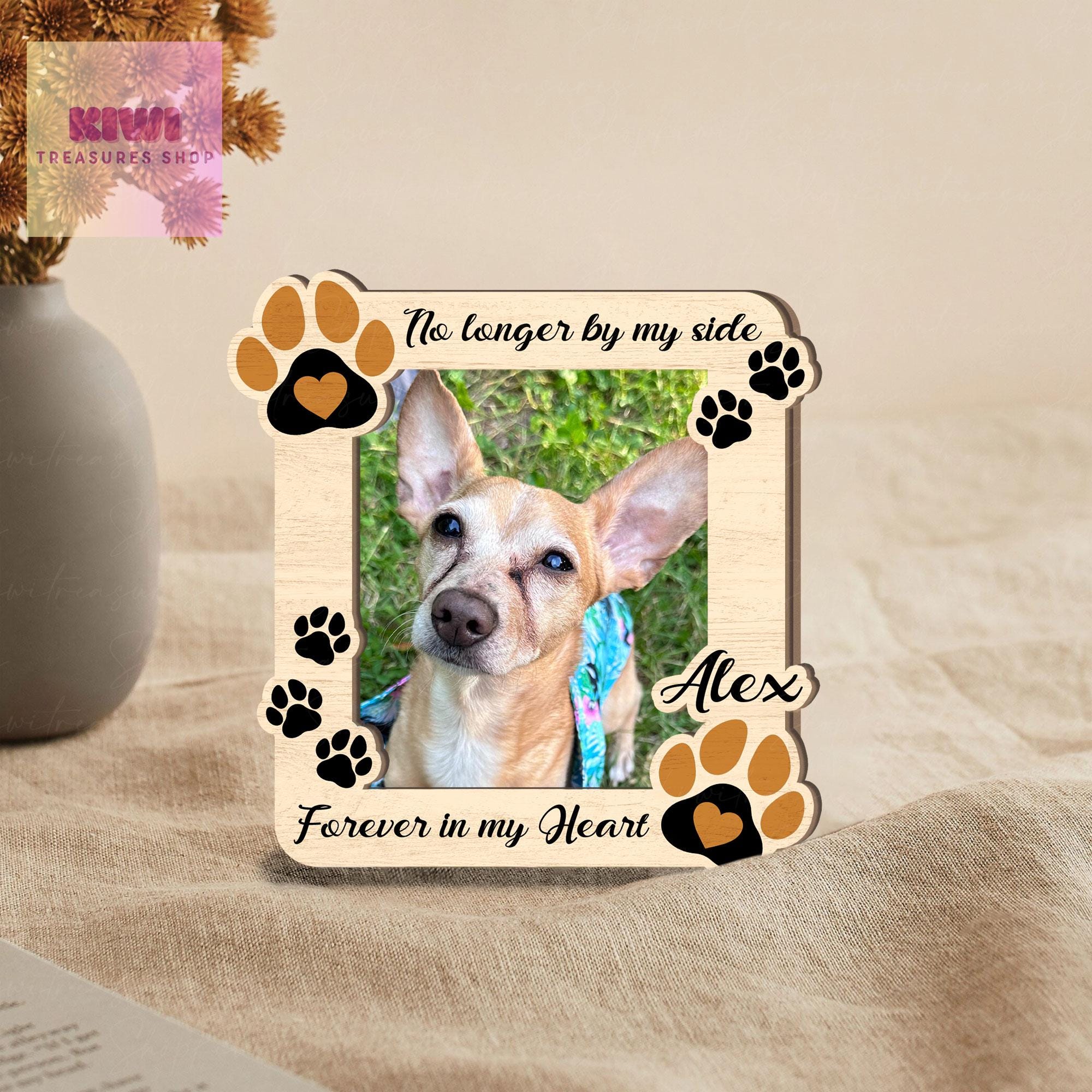 Personalized memorial Photo Dog Car visor clip hanging,forever in my heart visor clip, remembrance gift, Memorial pet Keepsake Gift