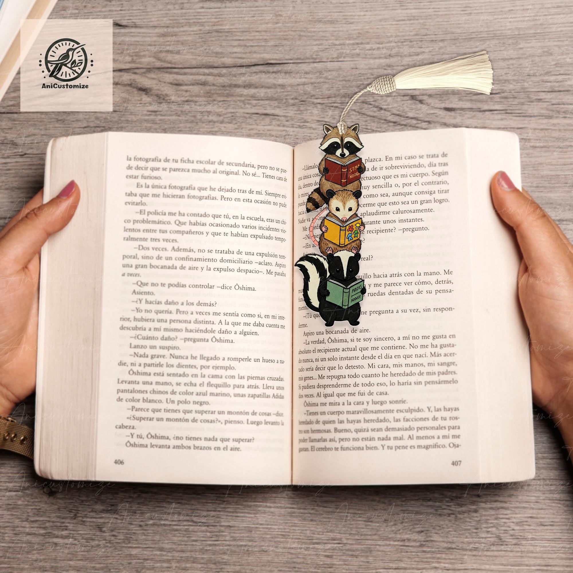 Cute Trashy Team Bookmark, Funny Raccoon Bookmark, Bookmark Gift Idea, Funny Bookmark, Reading Lover Gift, Book Accessories, Cute Bookmark