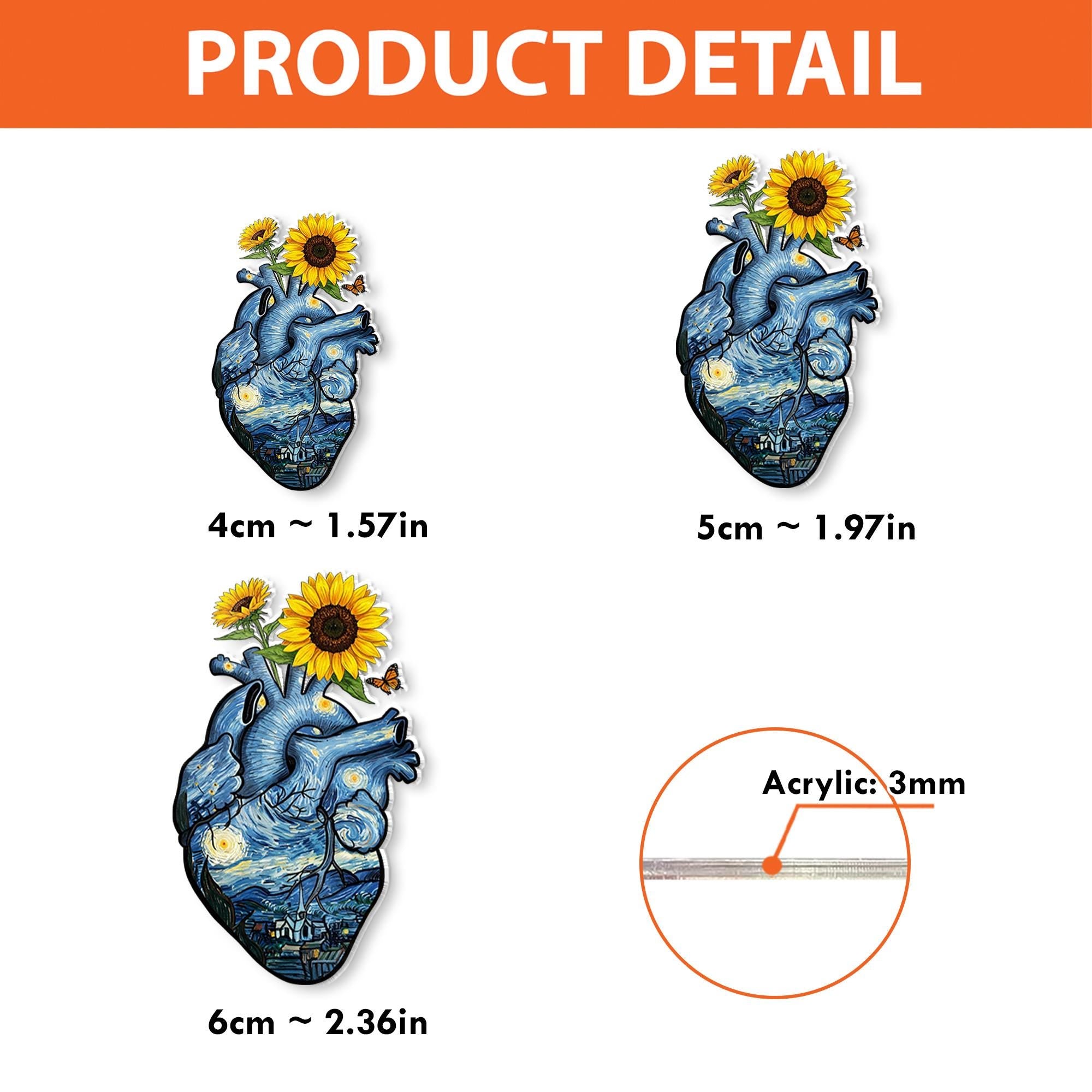 Starry Night Anatomical Heart Badge Reel, Aesthetic Heart Gift, Heart Doctor Badge Reel, Cardiologist Gift, Heart Surgeon Gift,RN Nurse Gift