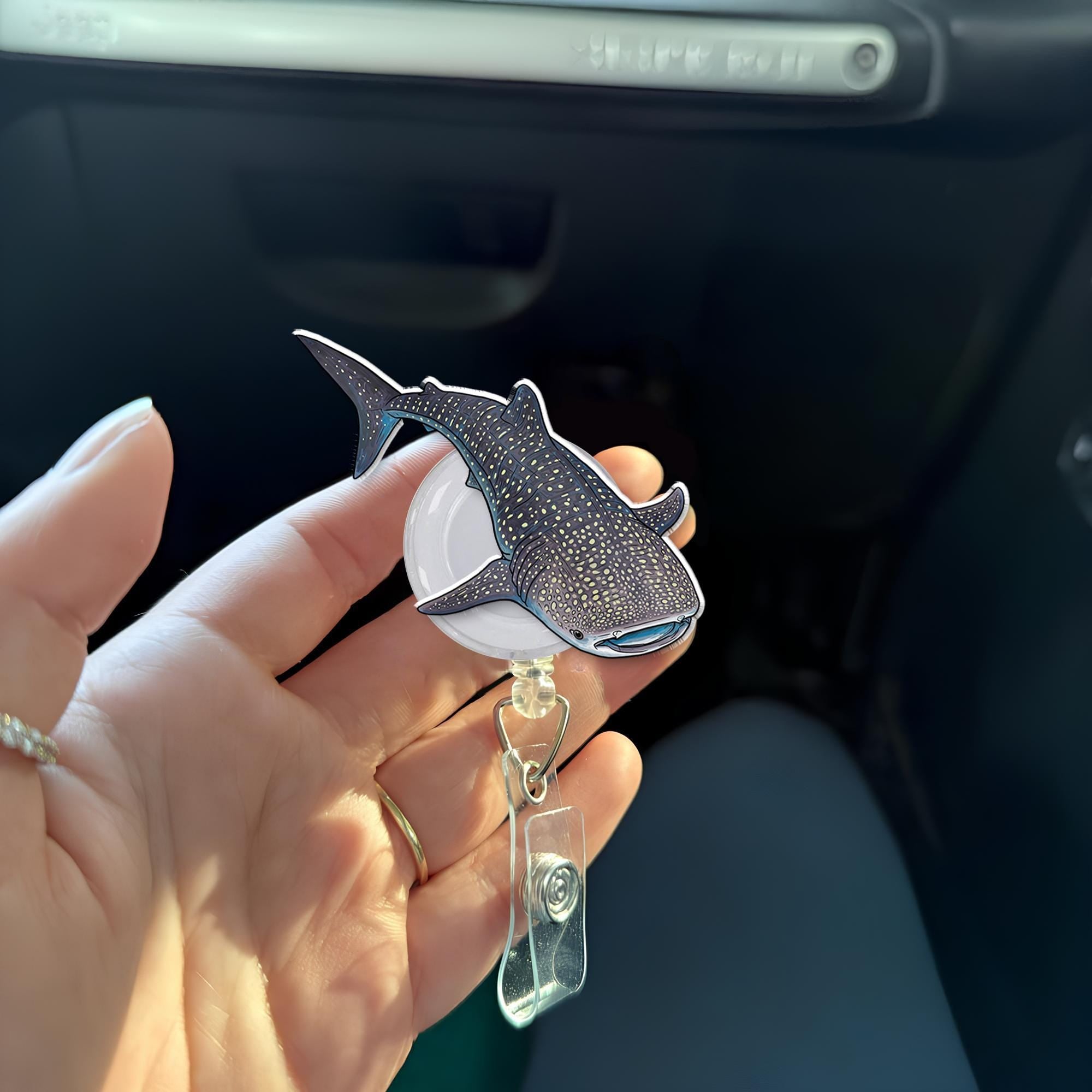 Whale Shark Badge Reel, Whale Shark Gift, Fish Id Holder, Nurse Badge Reel, Nurse Gift, RN Nurse Gift, ID Holder Gift, Cute Nurse Gift