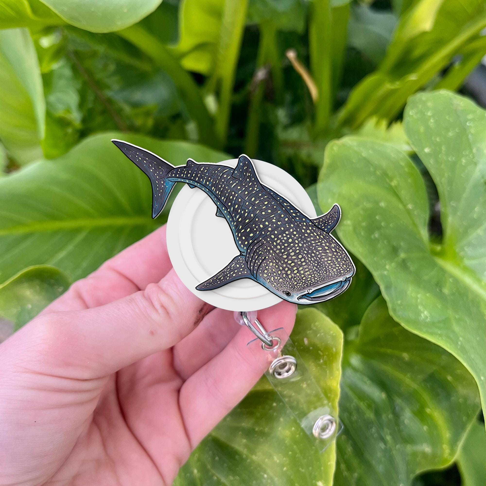 Whale Shark Badge Reel, Whale Shark Gift, Fish Id Holder, Nurse Badge Reel, Nurse Gift, RN Nurse Gift, ID Holder Gift, Cute Nurse Gift