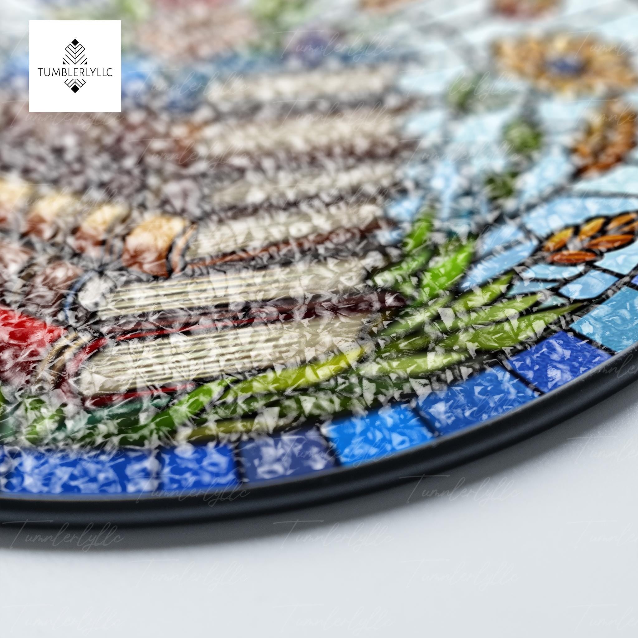 Wildflowers on Bookstacks Glass Suncatcher, Enchanting Reading Room Decor, Perfect Gift for Book Nerds, Reading lover gift